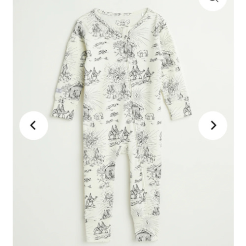 O Little Town of Bethlehem Footless Onesie PJ Cotton – Holy Pals