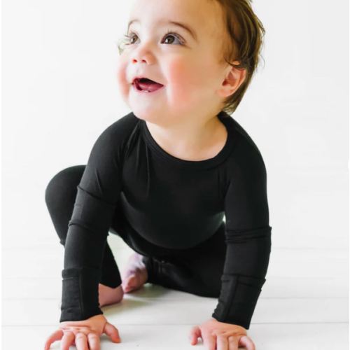 Black Crescent Zippy - Little Sleepies