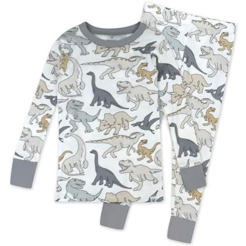 HonestBaby 2-Piece Pajamas Sleepwear Pjs 100% Organic Cotton for Baby, Toddler, Kids, Boy