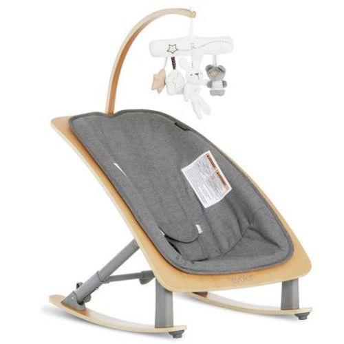 Evolur Tory 2-in-1 Rocker & Chair In Gray