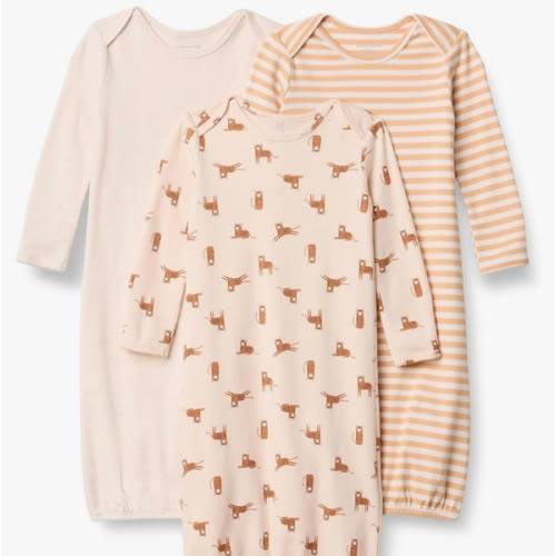 Amazon Essentials Unisex-Baby Long Sleeve Sleeper Cotton Gown