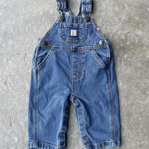 carhartt denim baby overalls