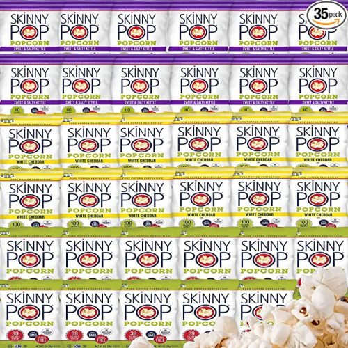 SkinnyPop Popcorn Individual Bags Variety Pack (35 Count)