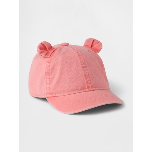 Toddler Denim Bear Baseball Hat