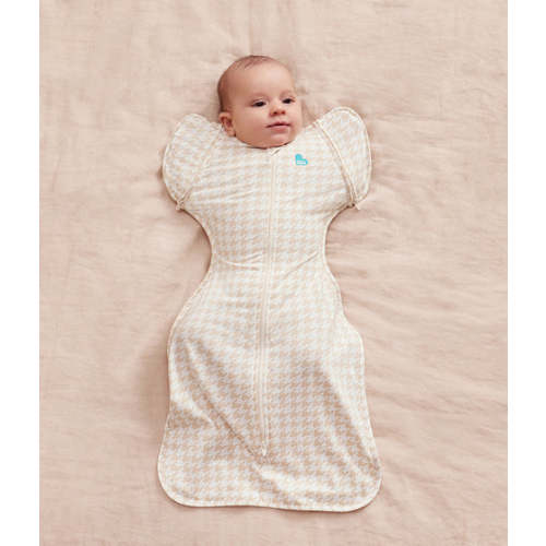 Swaddle Up™ Transition Bag 1.0 TOG Cotton Tan Houndstooth