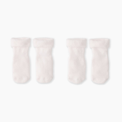 Hanna Andersson 2-Pack Baby Socks - White, Newborn