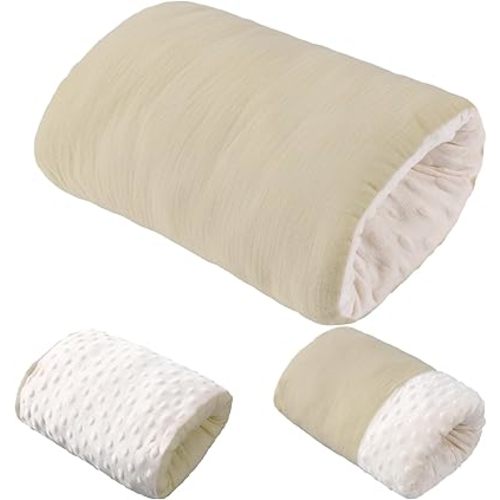 Nursing Arm Pillow Breastfeeding Arm Pillow Muslin Cotton Soft Feeding Cradle Cozy Cradle Comfortable Head Support for Bottle Feeding(Olive Green)