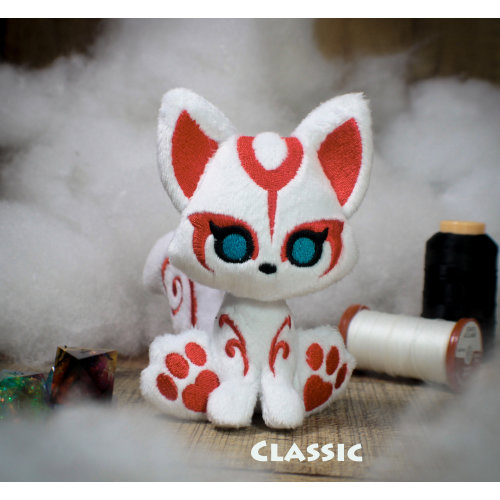 Kitsune Plush - Littlefox's Toebeans -  Japanese Spirit Fox Stuffed Animal