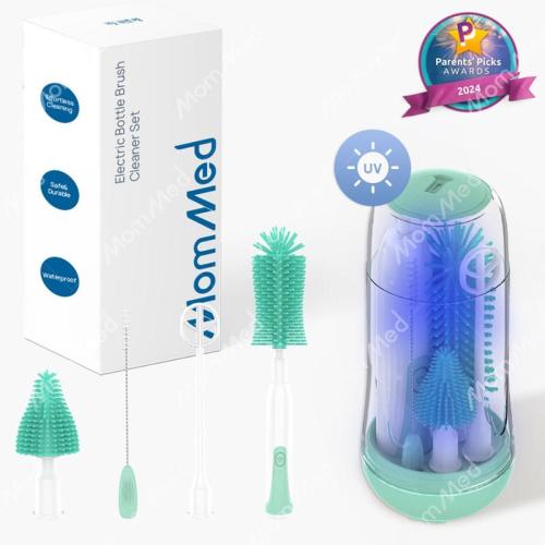 MomMed Electric Bottle Cleaning Brush Pink, Baby Bottle Brus - TikTok Shop