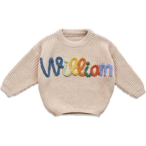 Personalized Baby Sweater with Name,Embroidered Baby Sweater,Knitted Sweater Baby,Newborn Baby Sweater,Baby Boy Sweater,Custom Baby Sweater Boys