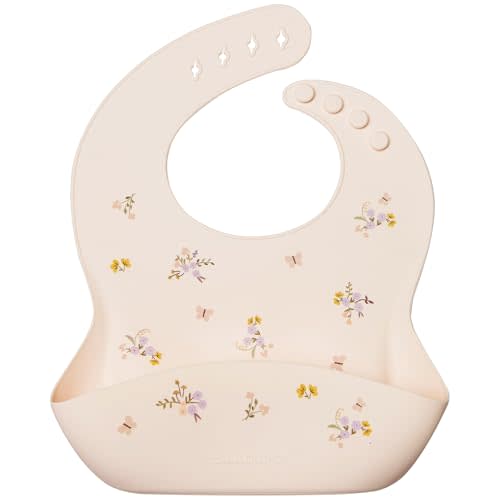 Loulou Lollipop Soft, Waterproof Silicone Feeding Bib for Babies and Toddlers