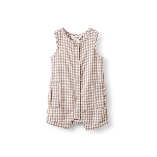 Jacob Sleeveless Playsuit, 3-6M