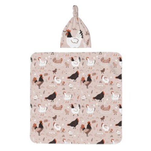 Coaee Funny Chicken for Newborn Receiving Blanket Swaddle Wrap for Girls and Boys
