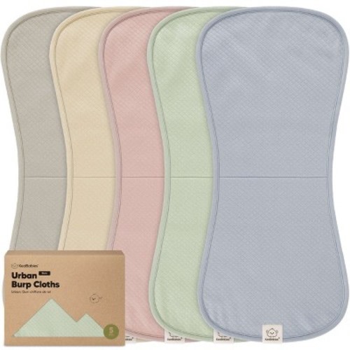 KeaBabies 5pk Organic Quin Baby Burp Cloths for Boys, Girls, Large Absorbent Cotton Burping Cloths for Babies, Newborns, Color: Dawn