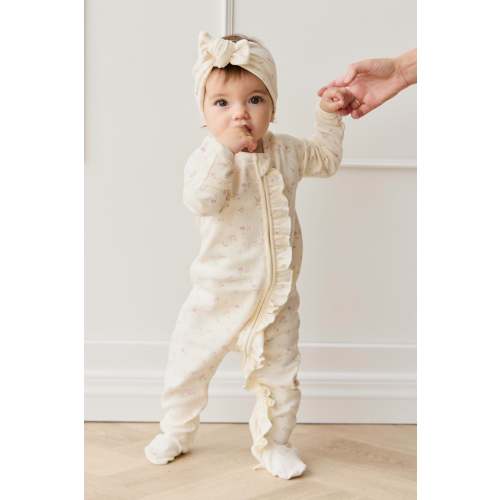 Organic Cotton Fine Rib Melanie Onepiece - Caroline Egret