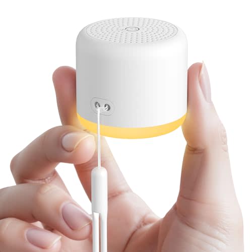 White Noise Machine with Night Light, 18 Soothing Sounds Portable Sound Machine for Baby Adults, Mini Travel Sound Machine for Sleeping with Memory Timer, Office Hotel Gift