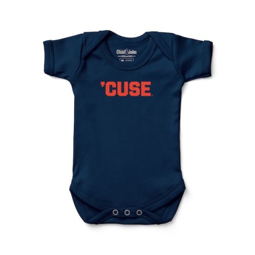 Infant Chad & Jake Navy Syracuse Orange  Bodysuit