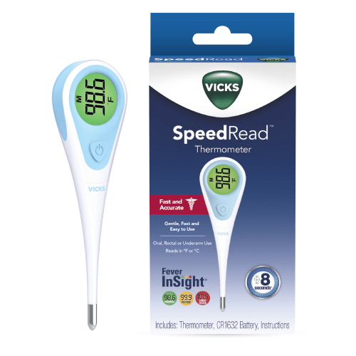 Speedread Digital Thermometer Fever Insight - Vicks Humidifiers