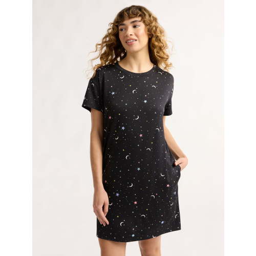 Joyspun Women's Dreamy Soft Collection Sleepshirt with Short Sleeves, Sizes S/M-2X/3X