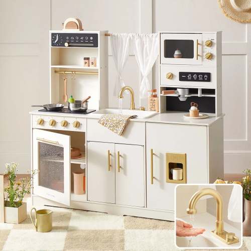 Tiny Land® Iconic Aqua Kitchen with Real-Flow Water System - Cream | Tiny Land Official Store® | All for Kids
