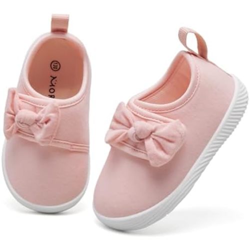 MORENDL Baby First Walking Shoes Toddler Slip On Shoes Infant Mesh Breathable Sneakers