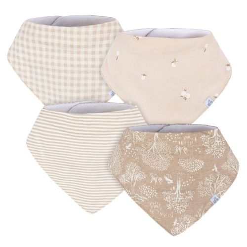 Baby Just Born® 4 Pack Bandana Bibs