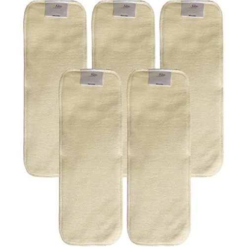 Hemp Diaper Inserts: Overnight Cloth Diaper Doubler Booster Pads (Pack of 5)
