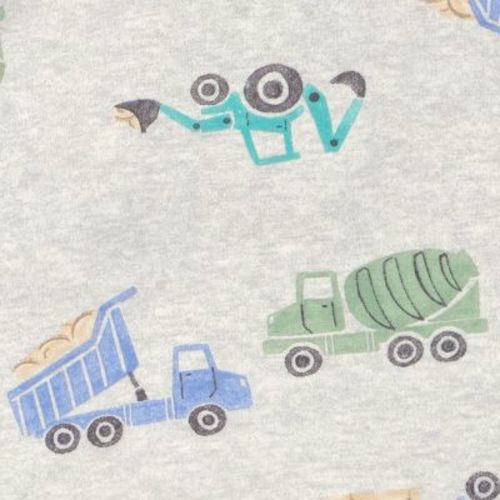 Carter's Just One You® Toddler Boys' 2pc Short Sleeve Comfy Soft Snug Fit Construction Pajama Set - Gray 2T