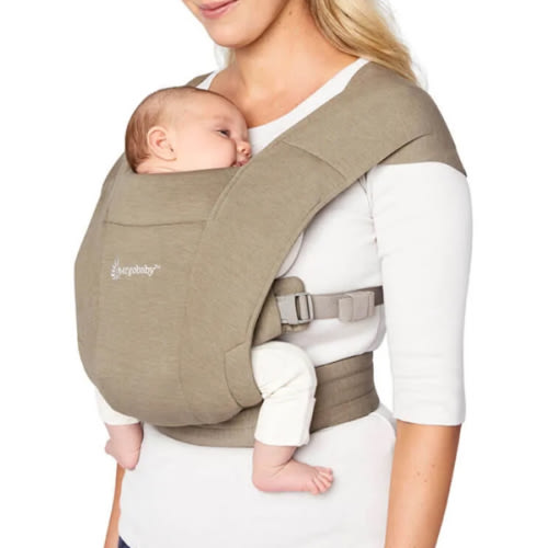Ergobaby Embrace Newborn Carrier – Knit: Soft Olive
