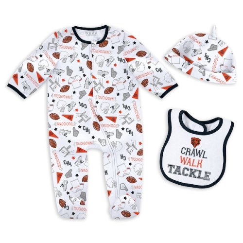 Newborn & Infant WEAR by Erin Andrews Chicago Bears Sleep & Play Set