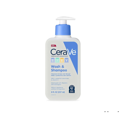 Amazon.com : CeraVe Baby Wash & Shampoo | Fragrance, Paraben, & Sulfate Free Shampoo for Tear-Free Baby Bath Time | 8 Ounce : Health & Household