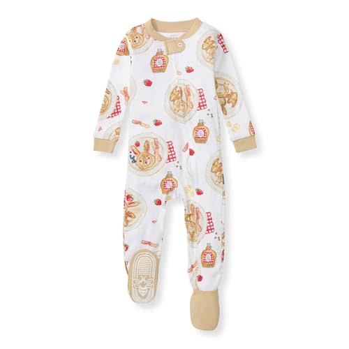 Burt's Bees Baby Boys' Pajamas, Zip-Front Non-Slip Footed Sleeper, Organic Cotton