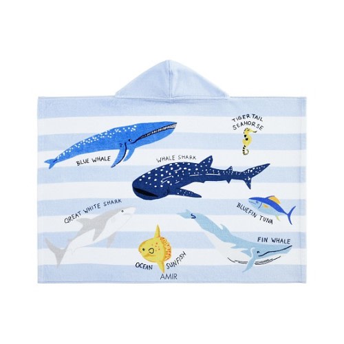 Save Our Seas Baby Beach Hooded Towel | Pottery Barn Kids