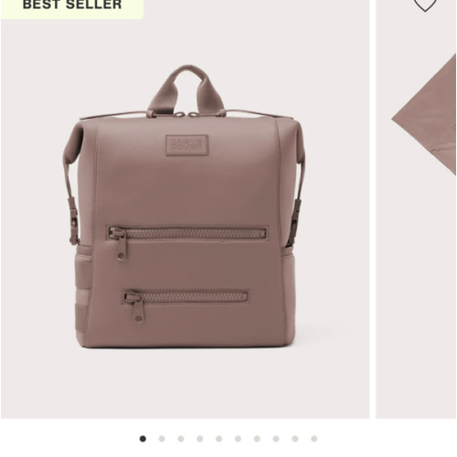 Indi Diaper Backpack in Onyx, Small