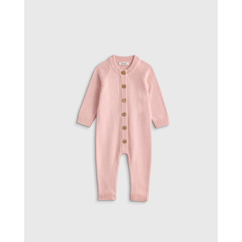 100% Organic Cotton Sweater Romper - Baby in Speckled Beige
