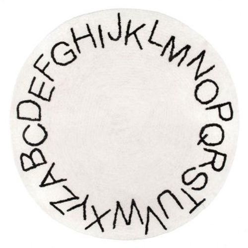 Nuloom Kids Washable Round Alphabet Indoor Area Rug