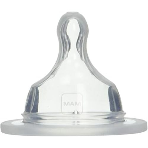 MAM Slow Flow Nipples, Level 1, 0+ Months, 2-Count