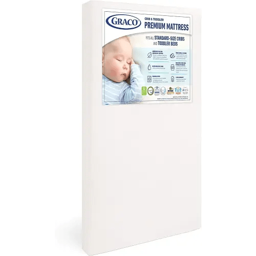 Graco Premium Foam Crib and Toddler Mattress - White