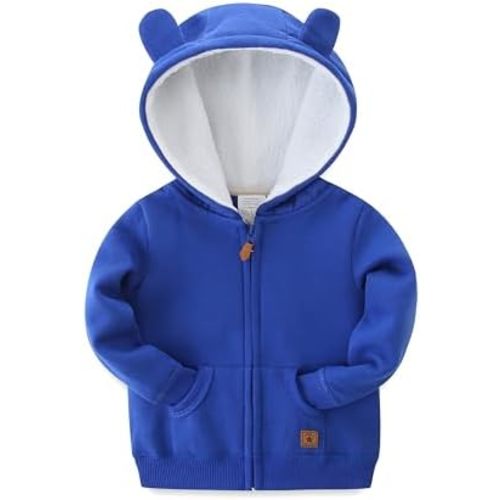 Baby Girls Boys Warm Adorable Hooded Zip Coat for Fall Spring Outerwear 3-24M Kids Jacket