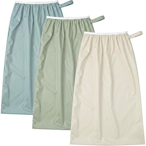 3 Pack Pail Liner for Cloth Diapers Reusable Diaper Pail Liner Bags Hangable with Strap Waterproof Washable Wet Bag for Cloth Diaper, Dirty Diapers, Laundry and Garbage(Forest Green)