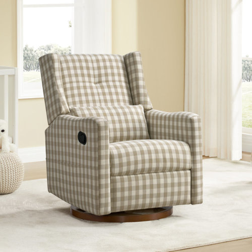 Lark Manor™ Drenna Tufted Upholstery Manual Swivel Glider Recliner & Reviews | Wayfair