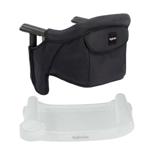 Inglesina Fast Table Chair, Black, Folding Portable Baby