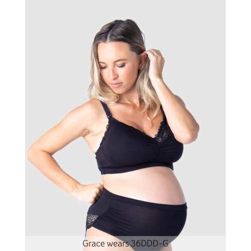 Serenity Bamboo Nursing Bra - Black