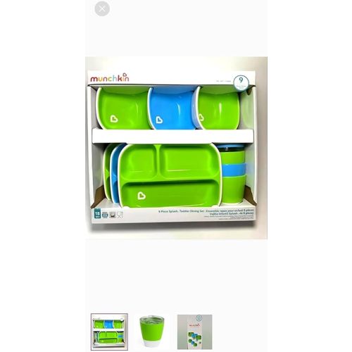 Munchkin 9 Piece Splash Toddler Dining Set