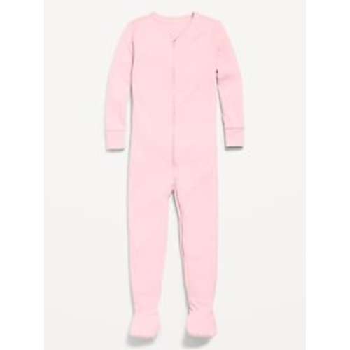 Snug-Fit 2-Way-Zip Ribbed Pajama One-Piece for Toddler & Baby | Old Navy