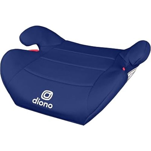 Diono Solana Lite Backless Booster Car Seat, Lightweight & Portable for Travel, Machine Washable Covers, 40-100 lbs, Blue Surge