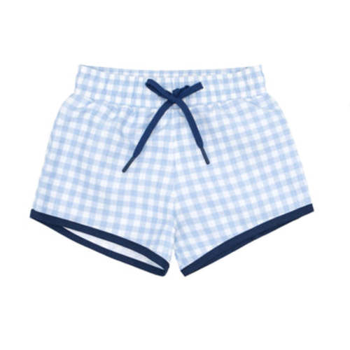 boys oasis blue gingham boardie – minnow
