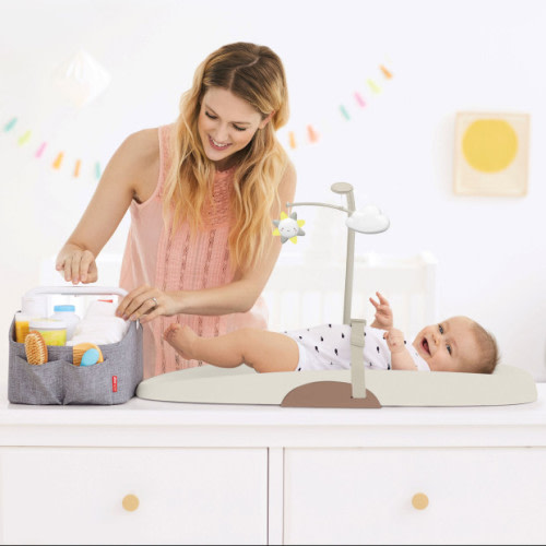 Wipe Clean Changing Pad - Oat