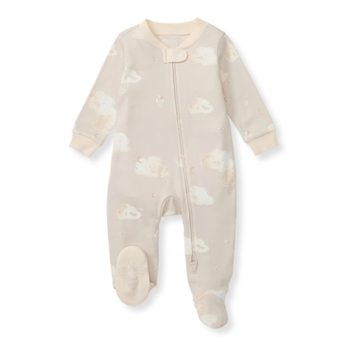 Good Night Sky Organic Cotton Sleep and Play Limestone