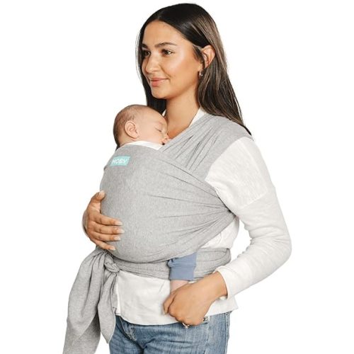 Moby Wrap Baby Carrier | Classic | Baby Wrap Carrier for Newborns & Infants | #1 Baby Wrap | Keeps Baby Safe & Secure | Adjustable for All Body Types | Grey